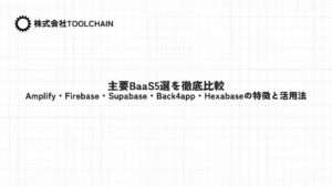 主要BaaS5選を徹底比較：Amplify・Firebase・Supabase・Back4app・Hexabaseの特徴と活用法